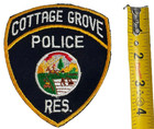 Cottage Grove Mn Minnesota Reserve Police Shoulder Patch With Gold Trim