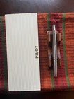 Pilot Myu Stainless Steel Fountain Pen  F Nib  Box And Papers  Nib Dated May  74