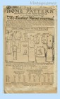 Ladies Home Journal 3887  1920s Uncut Misses Dress Sz 32b Vintage Sewing Pattern