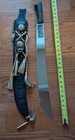 Vintage Corona 152k Machete Sword Made In El Salvador With Sheath 22  Blade