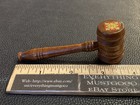 Vtg 1960s Vfw Logo Mini Turned Wood Gavel Judge   s Gavel Veterans Of Foreign Wars
