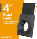 70108 4 Inch Blast Gate For Dust Collector  Dust Collection Fittings