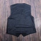 Pinstripe Vest Mens Xl Black Formal Suit Waistcoat Wedding