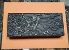 Large Antique Vtg Ram Mountain Letterpress Print Type Ornament Cut Stamp Block