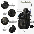 Fishing Tackle Backpack With Rod   Gear Holder Outdoor Sports Molle Chest Pack