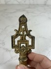 Vintage Antique  Ornate Cast  Brass  Lamp Light Finial Topper