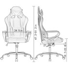 High-back Gaming Chair Pc Office Chair Computer Racing Chair Pu Desk Task Chair