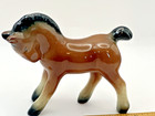 Vintage Foal Horse Pony Brown Bay With Star Porcelain Figurine Japan 5 