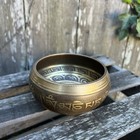 Mediation  Brass Bowl Hindu Singing Bowl Om And Mantras