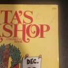 1976 Vintage Christmas Coloring Book Santa s Workshop 3 Pages Colored 