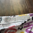 Pre-owned Wonder Nation Girls White Biker Stretch Shorts Words Heart Star M 7-8
