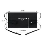 Boharers 4-pack Black Waitress Apron With 3 Pockets For Servers