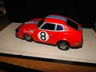 Vintage Tin Race Car   8 By Modern Toys Made In Japan Very Nice Body Good Tampos