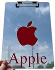 Apple Computer Logo Clear Acrylic Clipboard Circa 1975 Vintage