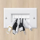 Brush Wall Plate 5pack  Decora Anti-dust Cable Cover Brush Style Opening Pass   