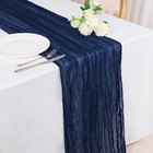 0 Ft Cheesecloth Table Runner20 Inch Long Cheese Cloth Boho Gauze 1 Navy Blue