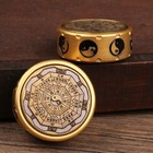 Feng Shui Lucky Bagua Dual-sided Brass Fidget Spinner Pocket Stress Relief Tool