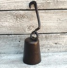 Vintage 4 Lb  Cast Iron Weight For Balance Beam Hanging Scale Forged Iron Hook