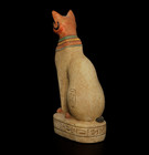 Authentic Ancient Egyptian Antique Rare Goddess Bastet Figurine Egyptian Bc