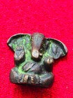 Vintage Bronze Figurine Ganesh Ganesha God Of Good Luck Miniature Figurine India