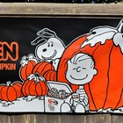 Snoopy A w Halloween Banner 4ft     Vintage Style Great Pumpkin Root Beer Ad