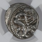 Pamphylia Wrestlers Ar Stater Greek Aspendus Silver Coin 420-380 Bc Ngc Ch F