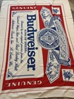 Vintage Budweiser Beer Beach Towel Large 64x50 Vtg 70s 80s Brewery Alcohol
