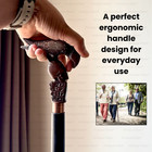 Handmade Solid Walking Cane Raven Skull Head Stick For Men  Women  Fancy Canes