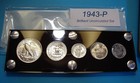 1943 Mint U s  War-time Silver Set Lustrous Choice To Gem Brilliant Uncirculated