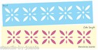 Colonial 12  Stencil Starburst Diamond Flower Folk Art Country Diy Border Joanie