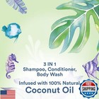Suave Kids Natural Coconut Oil 3-in-1 Tear Free  Body Wash  Shampoo And Condi