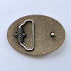 Geometric Patterns Western Cowboy Oval Enamel Bronze Plated Metal Belt Buckle