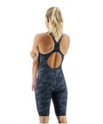 Nwt Tyr Women   s Thresher Open Back Size 36 Titanium Swimsuit Hydrophobic Fibers