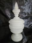 Vintage Opaline Glass Apothecary Jar With Lid