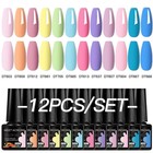 12pc Nail Gel Polish Set Hema Free Nail Supplies Diy Manicure Varnish For Nails 
