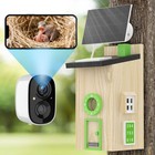 Solar Birdhouse With Camera  2k Hd 2 4g Wifi Birdhous live View And Night Vision