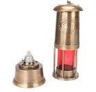 Antique Brass Minor Lamp Set Of 2 Vintage Nautical Ship Boat Light Lantern Gifts