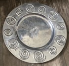 Vintage 13    Pewter Serving Platter   Handmade In Mexico