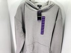 Express Waffle Hoodie Shirt Men Sz 2xl Xxl Gray Long Sleeve Pullover Fleece Nwt