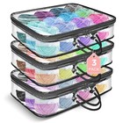 Yarn Storage Bags 3 Pack  Clear Yarn Storage Organizer 12x16x4 Inches 