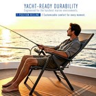 Northcaptain 2 Pack Aluminum Folding Boat Deck Chair For Yacht Deck
