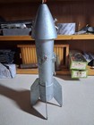 Vintage Astro Mfg Rocket Space Ship Mechanical Coin Bank Berzac Corp 1957 