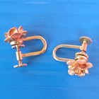 Krementz 14k Gold Overlay Floral Set Necklace Bracelet Screw-back Earrings