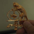 Vintage Art Gold Cat Brooch Style Fairy Beauty Shawl Pin Pendant Jewelry Gift
