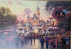 Disneyland 50th Anniversary Thomas Kinkade Limited Edition Canvas 24x36