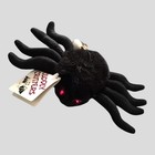 Vtg Plush Spider Halloween Cling Suction Cup Blinking Red Eyes 10    L Eerie Sound