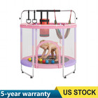 60  Trampoline For Kids Small Toddler Indoor   Outdoor Trampoline W  Rings Swing