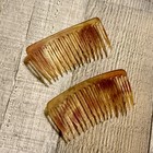 Vintage Faux Tortoise Shell Hair Comb Hair Accessory 3  Wide Very Nice