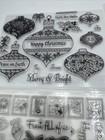 14 Sets Die   Clear Stamp Lot Christmas Holidays Theme  150 Individual Stamps