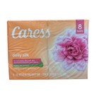 Caress 8 Pk Daily Silk Bar Soap White Peach   Orange Blossom Floral Oil Essence